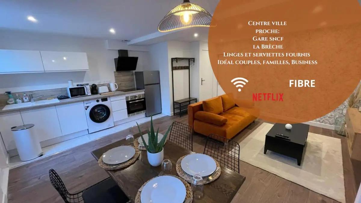 Ferienwohnung Le Jardin Niortais - Hyper Centre- Proche Gare - Paisible - Grand Jardin Prive, Wifi Hd -Netflix Exterior foto